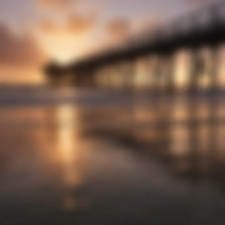 Sunset Over Coastal Pier