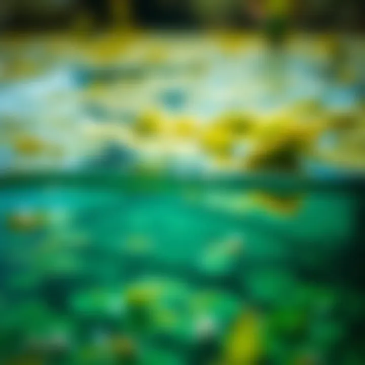 Illustration highlighting sustainable practices in algal bloom management with GreenClean Pro