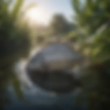 A well-maintained pond illustrating sustainable aquaculture practices