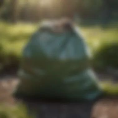 Eco-Friendly Waste Bag Option Sustainable waste disposal solution in nature