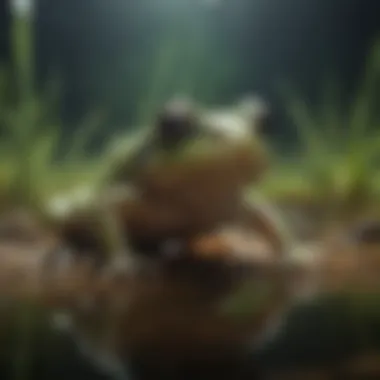 The Intriguing Metamorphosis of a Bullfrog Tadpole Tadpole undergoing metamorphosis