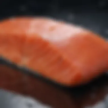 Rich Color and Texture of Premium Salmon Vibrant salmon fillets showcasing their rich color and texture