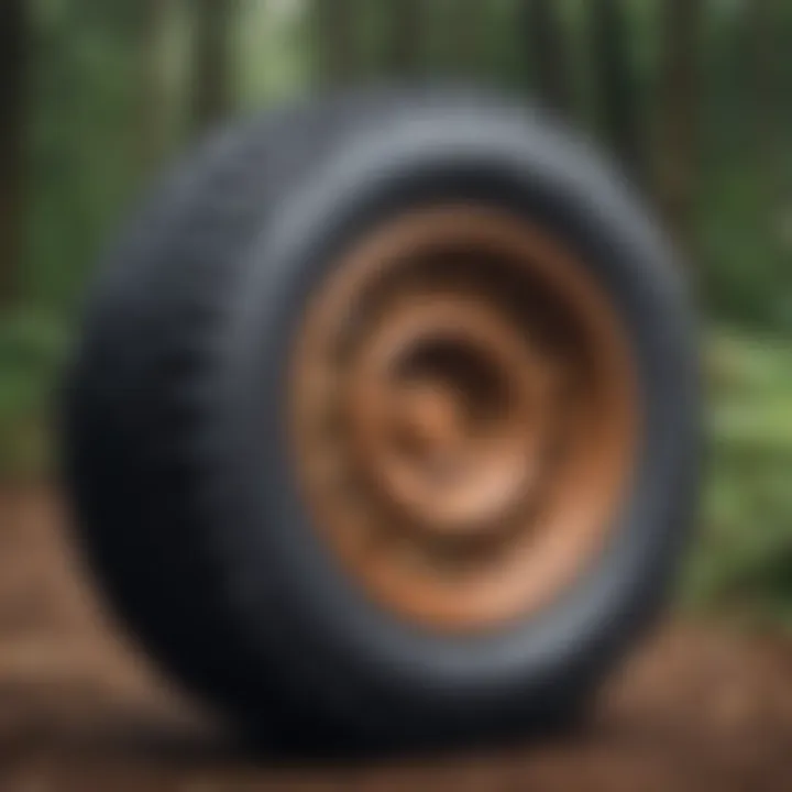 Artwork made from repurposed tires