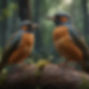 Protecting Avian Habitats: A Call to Action An illustration of conservation efforts aimed at protecting bird habitats.