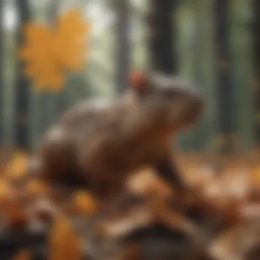 Wildlife and Oak Leaves: A Natural Relationship Wildlife interacting with oak leaves