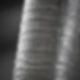Close-up of silver bandage showcasing its antimicrobial properties