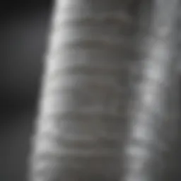 Close-up of silver bandage showcasing its antimicrobial properties