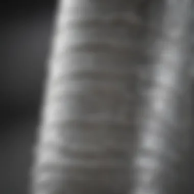 Close-up of silver bandage showcasing its antimicrobial properties