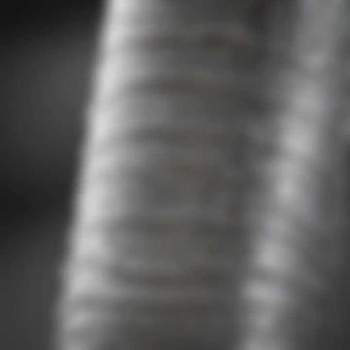 Close-up of silver bandage showcasing its antimicrobial properties