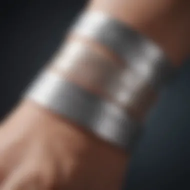 Illustration of proper wound care techniques with silver bandages
