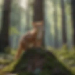 A thriving forest showcasing diverse tree species in harmony.