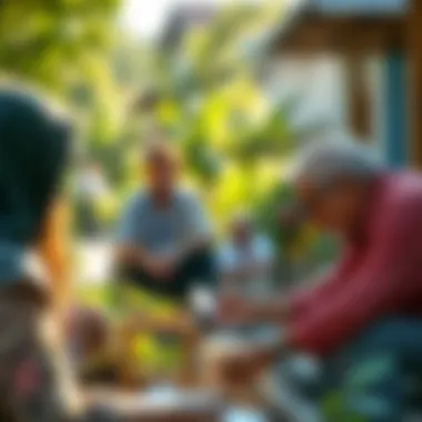 Community Engagement in Sustainability Community members engaging in sustainability practices