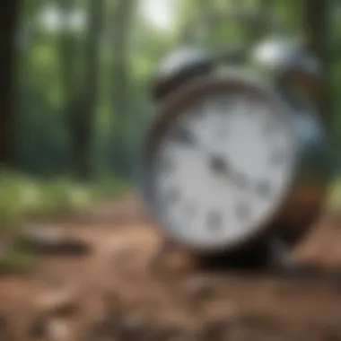 Time Management for Effective Walking Routines A clock indicating time management for walking routines.