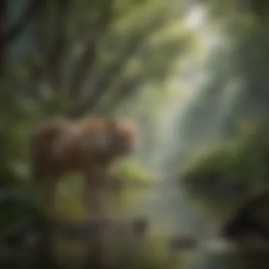 The Interconnectedness of Wildlife and Ecosystems A serene ecosystem highlighting the interconnectedness of wildlife and environment.