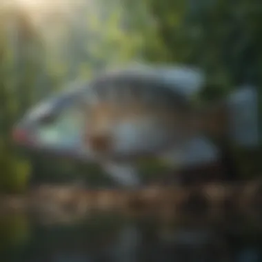 A variety of tilapia species thriving in a natural habitat