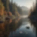 Tranquil Reflections at Crystal Lake Fishing Spot