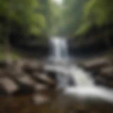 Tranquil Waterfall Oasis in Catskill Mountains