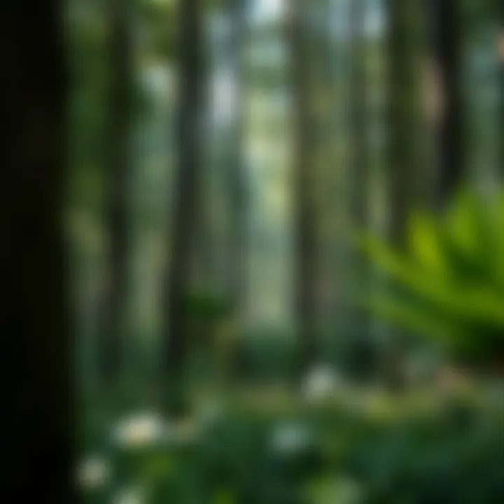Exploring the Biodiversity of Forest Ecosystems A vibrant forest ecosystem teeming with diverse flora and fauna