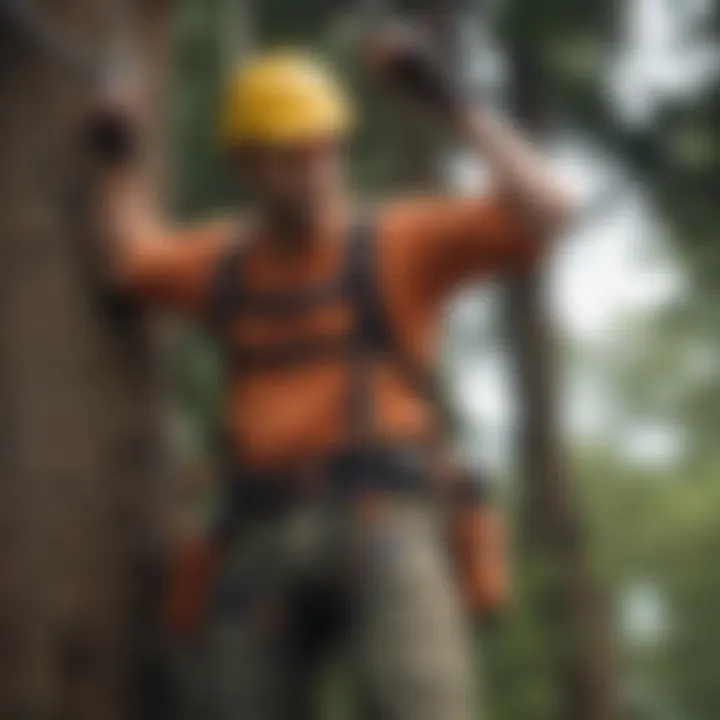 Safety Harness for Tree Climbing and Trimming