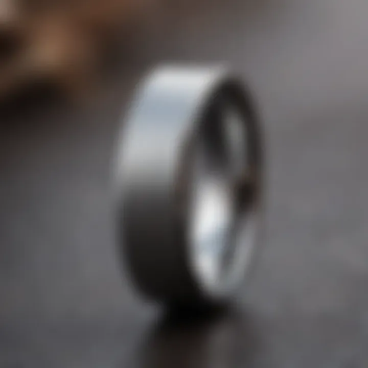 Stylish Tungsten Carbide Ring with Sleek Matte Finish