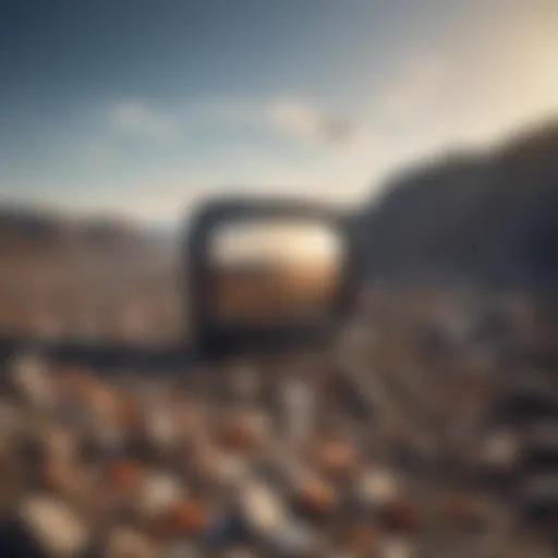 TV being disposed of in landfill
