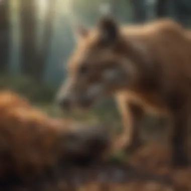 The Importance of Social Interactions for Animals An animal engaging in social behavior with its kind, emphasizing social needs.