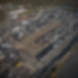 Aerial view of Troy, NY showcasing waste management facilities