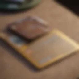 A secured credit card in an envelope