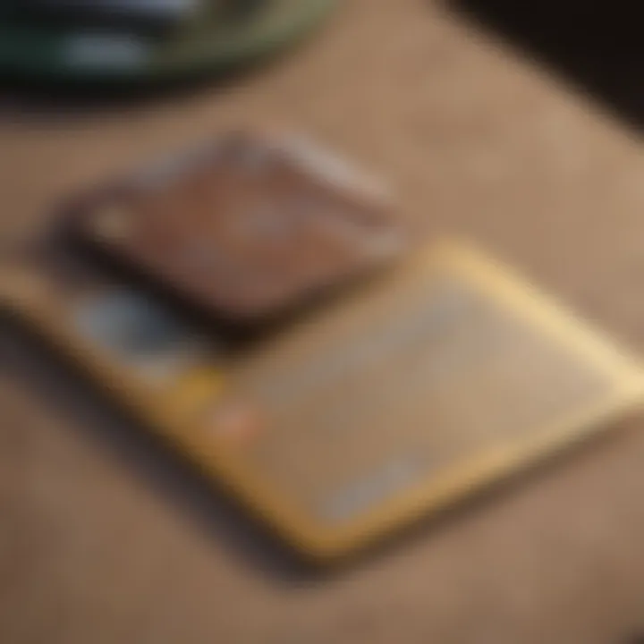 A secured credit card in an envelope
