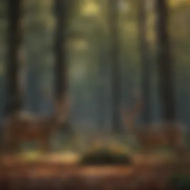 An infographic illustrating the relationship between deer diets and ecosystem balance.