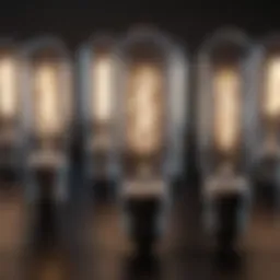 A collection of fluorescent bulbs ready for recycling