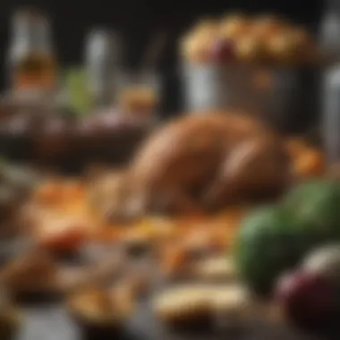 A visually engaging infographic illustrating the stages of food waste from production to consumption.