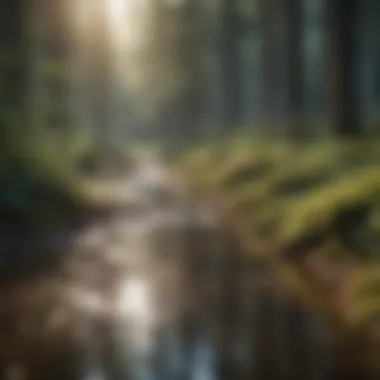Ecological Impact of Septic Systems Visual representation of ecological impacts of septic systems on forest ecosystems