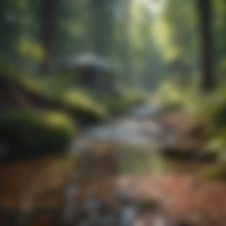 Infographic detailing maintenance practices for sustainable septic systems in wooded areas