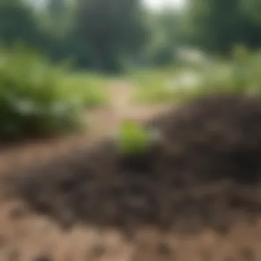 Organic Fertilizer - A Sustainable Choice Close-up of organic fertilizer granules promoting sustainability.