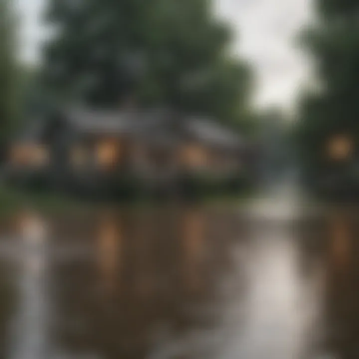 A detailed view of a flood insurance policy highlighting coverage options and critical terms.