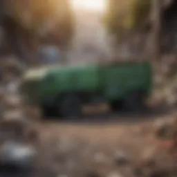 A vibrant community gathering to discuss waste management strategies.