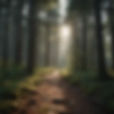 A Pristine Forest Emphasizing Nature Preservation Scenic view of a pristine forest