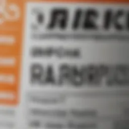 Detailed view of a non-RCRA waste label showcasing compliance information