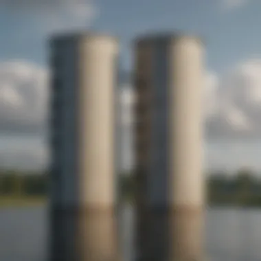 Environmental Impact of Reservoir Towers Environmental impact assessment visuals related to reservoir towers