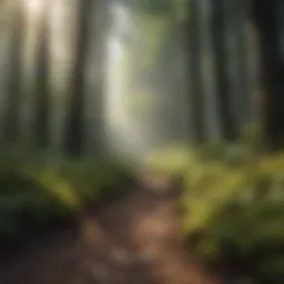 A lush forest demonstrating sustainable management practices
