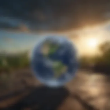 Greenhouse Effect in Earth's Atmosphere Visual representation of the greenhouse effect within Earth's atmosphere