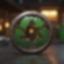 Detailed illustration of the PETE recycle symbol