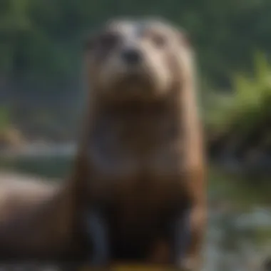 Ecological Context of River Otters Ecological context emphasizing the significance of river otters' dimensions
