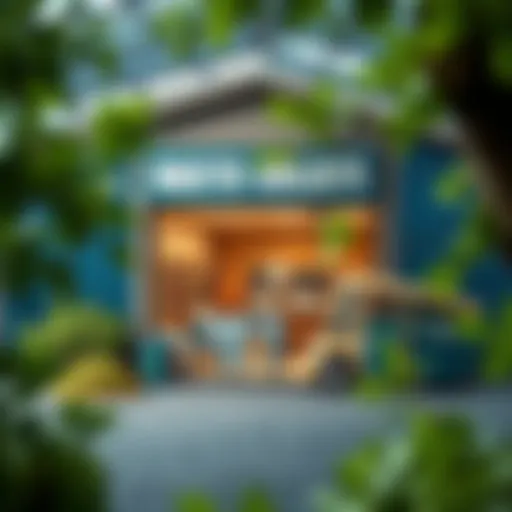Illustration depicting the layout of a modern waste collection centre.