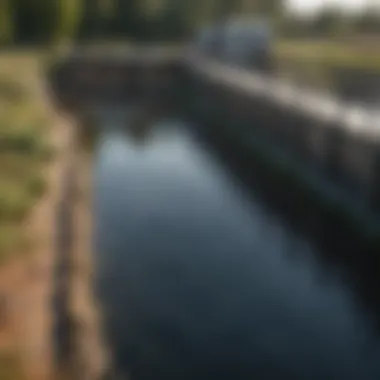 Infographic illustrating the stages of wastewater treatment and its environmental benefits.