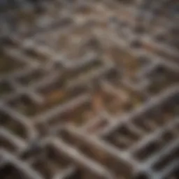 Illustration depicting intricate legal maze