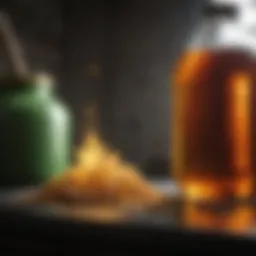 A sustainable cycle of used cooking oil being transformed into biodiesel