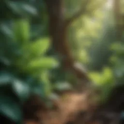 Verdant Leaves in Sunlight
