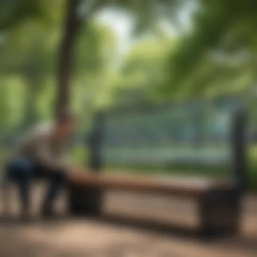 Interactive Smart Bench in Central Park